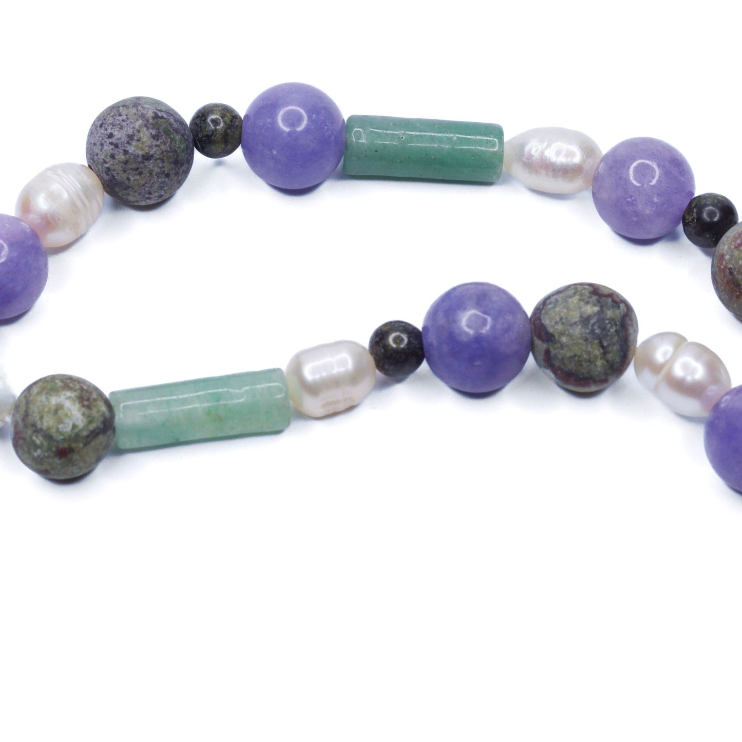 Green Aventurine & Pearl Necklace