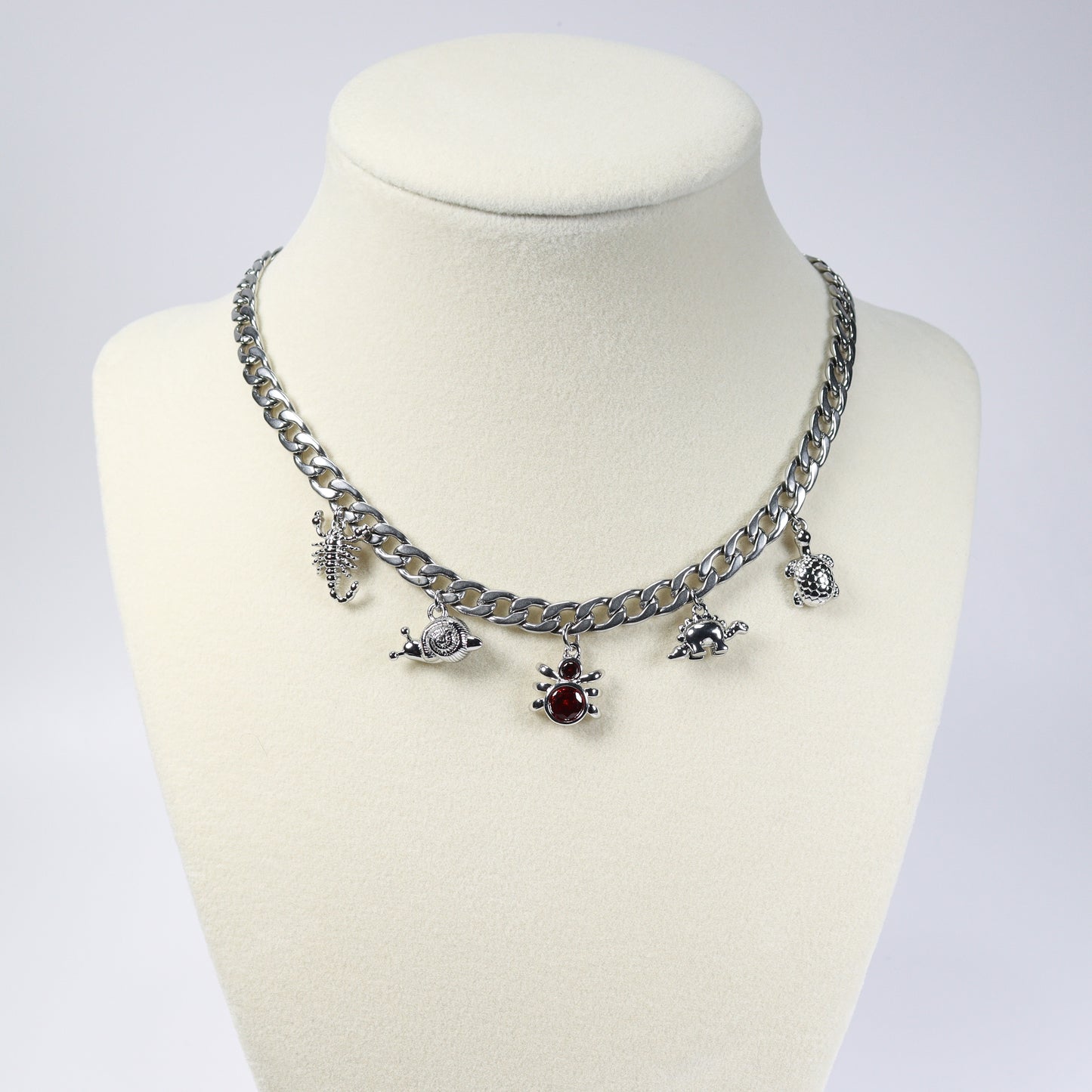 Silver Charm Necklace No 14