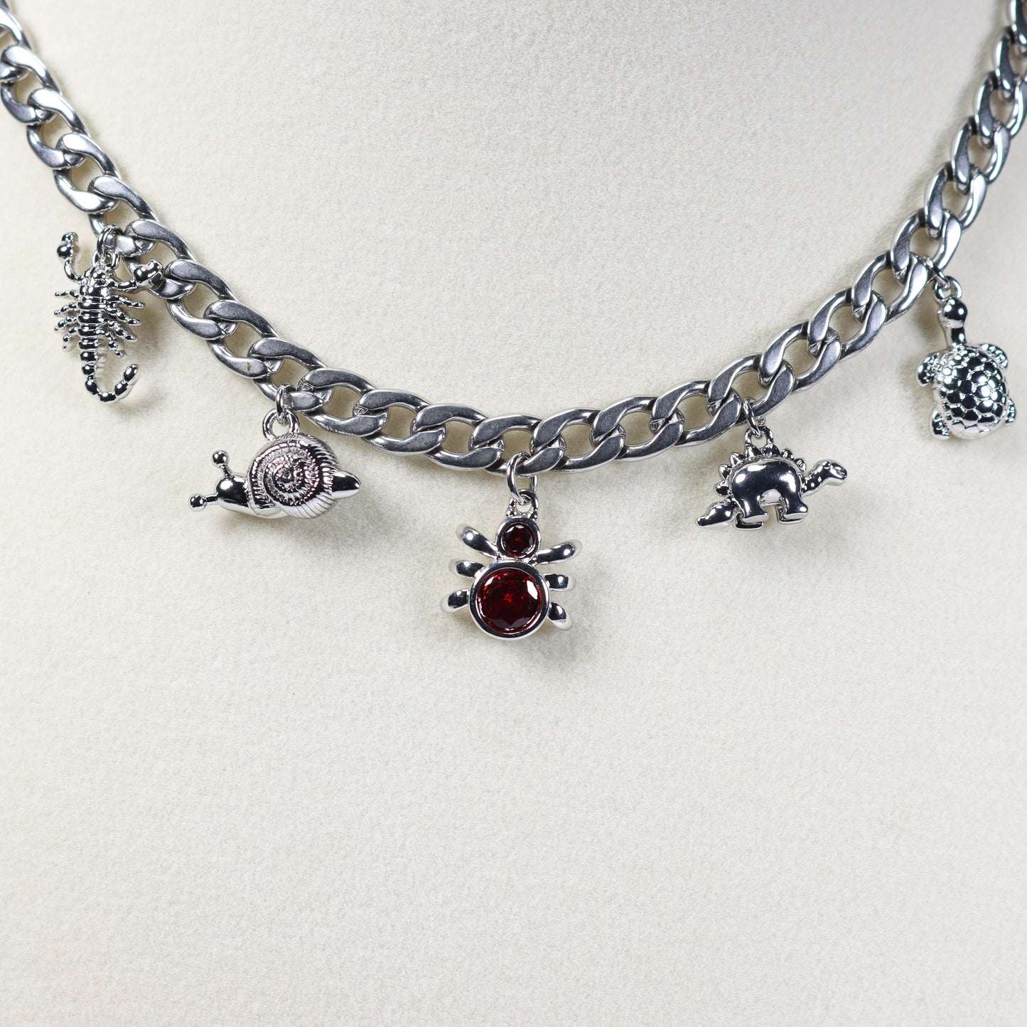 Silver Charm Necklace No 14