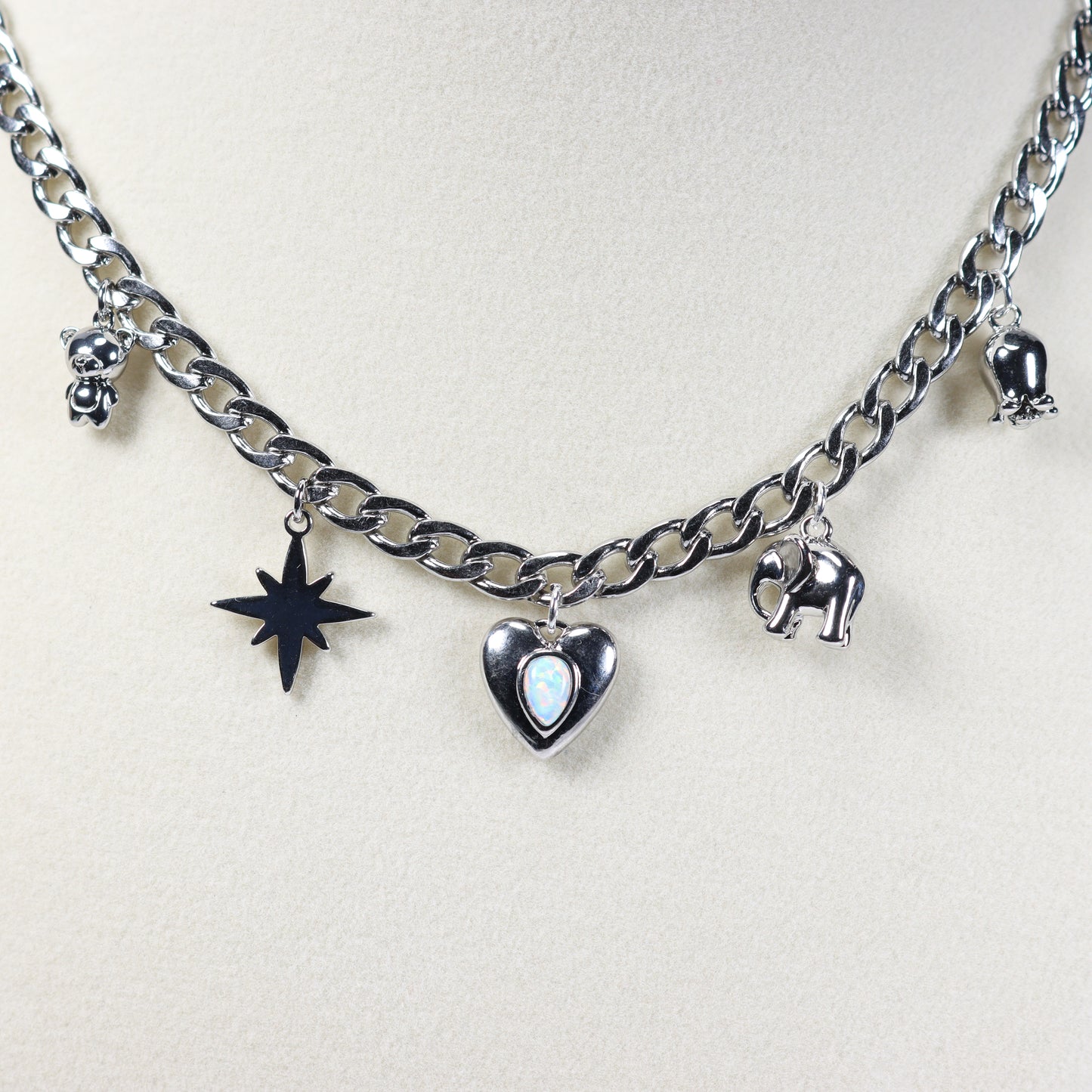 Silver Charm Necklace No 16