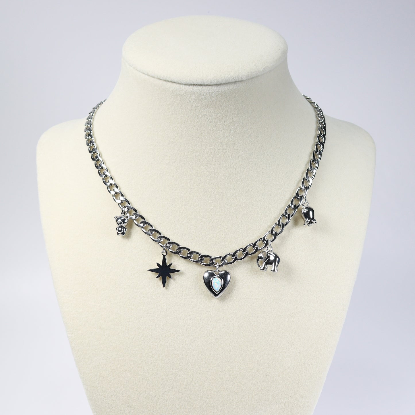 Silver Charm Necklace No 16