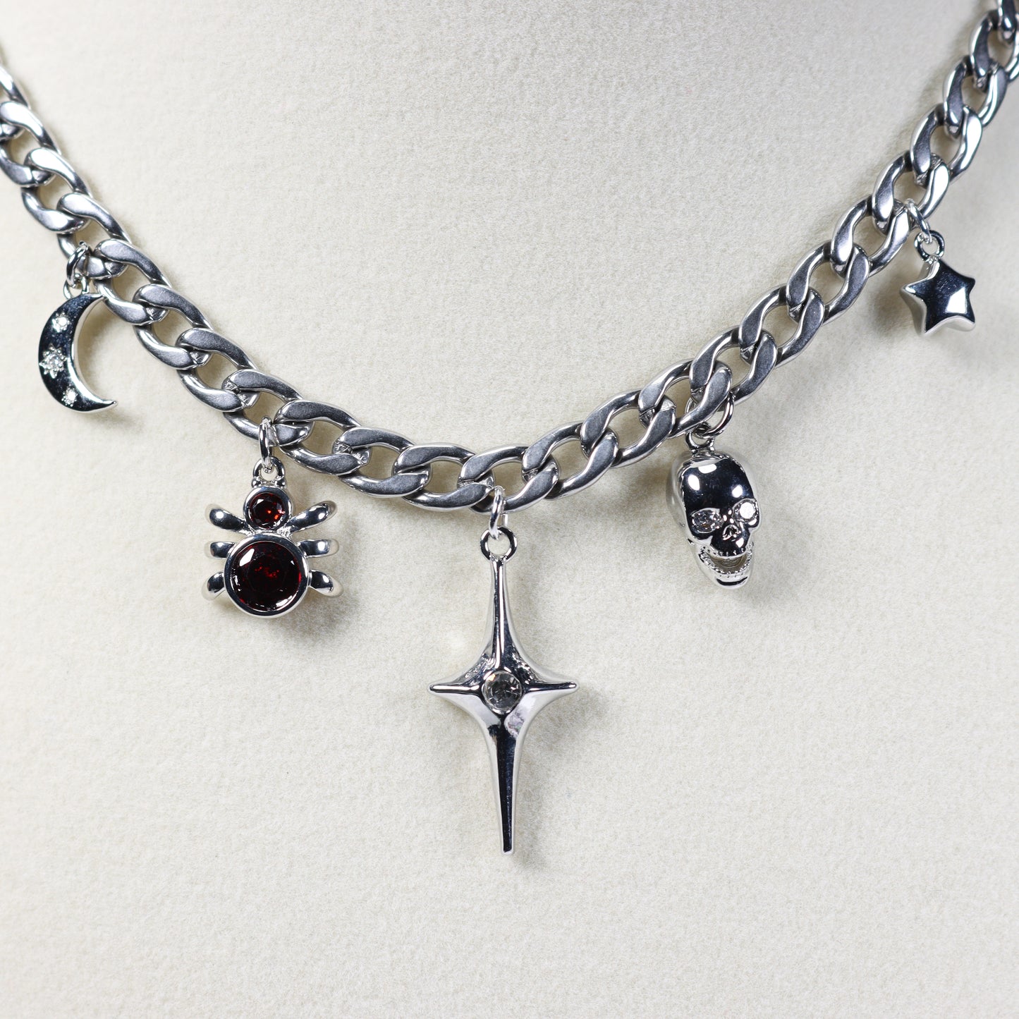 Silver Charm Necklace No 11