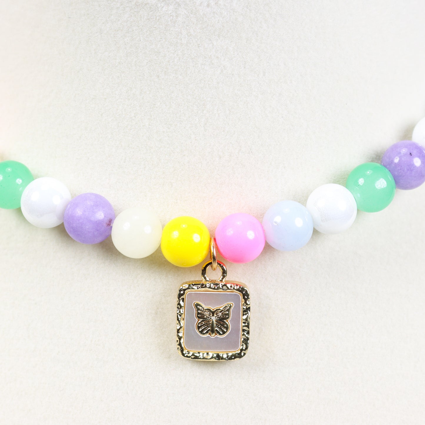 Morganite Beaded Necklace
