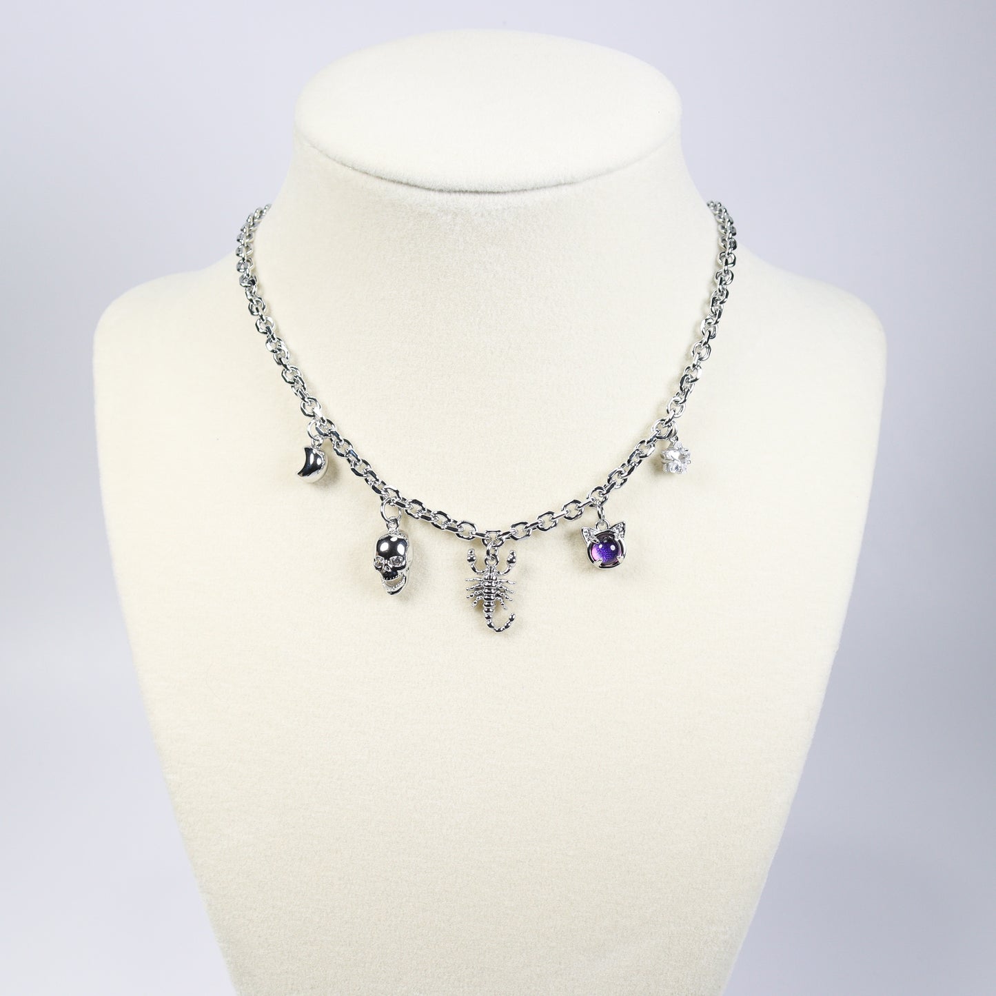 Silver Charm Necklace No 13