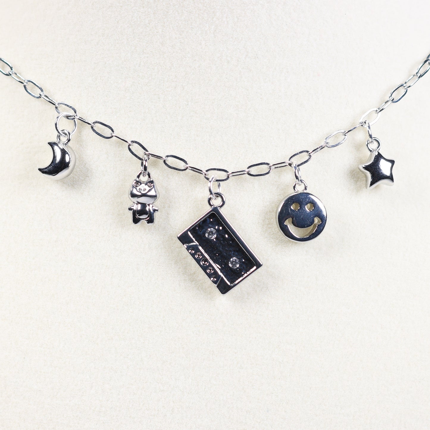 Silver Charm Necklace No 1