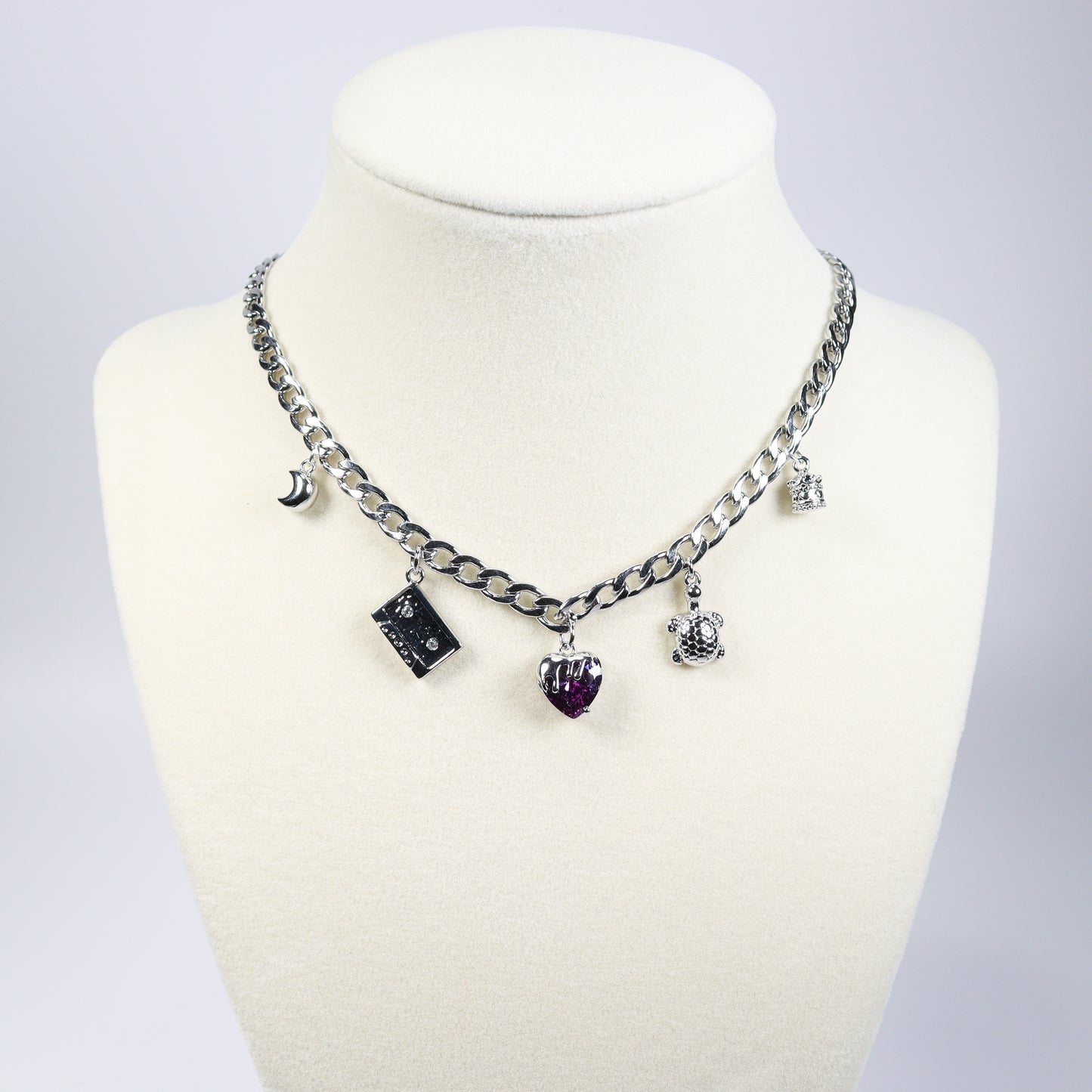 Silver Charm Necklace No 8