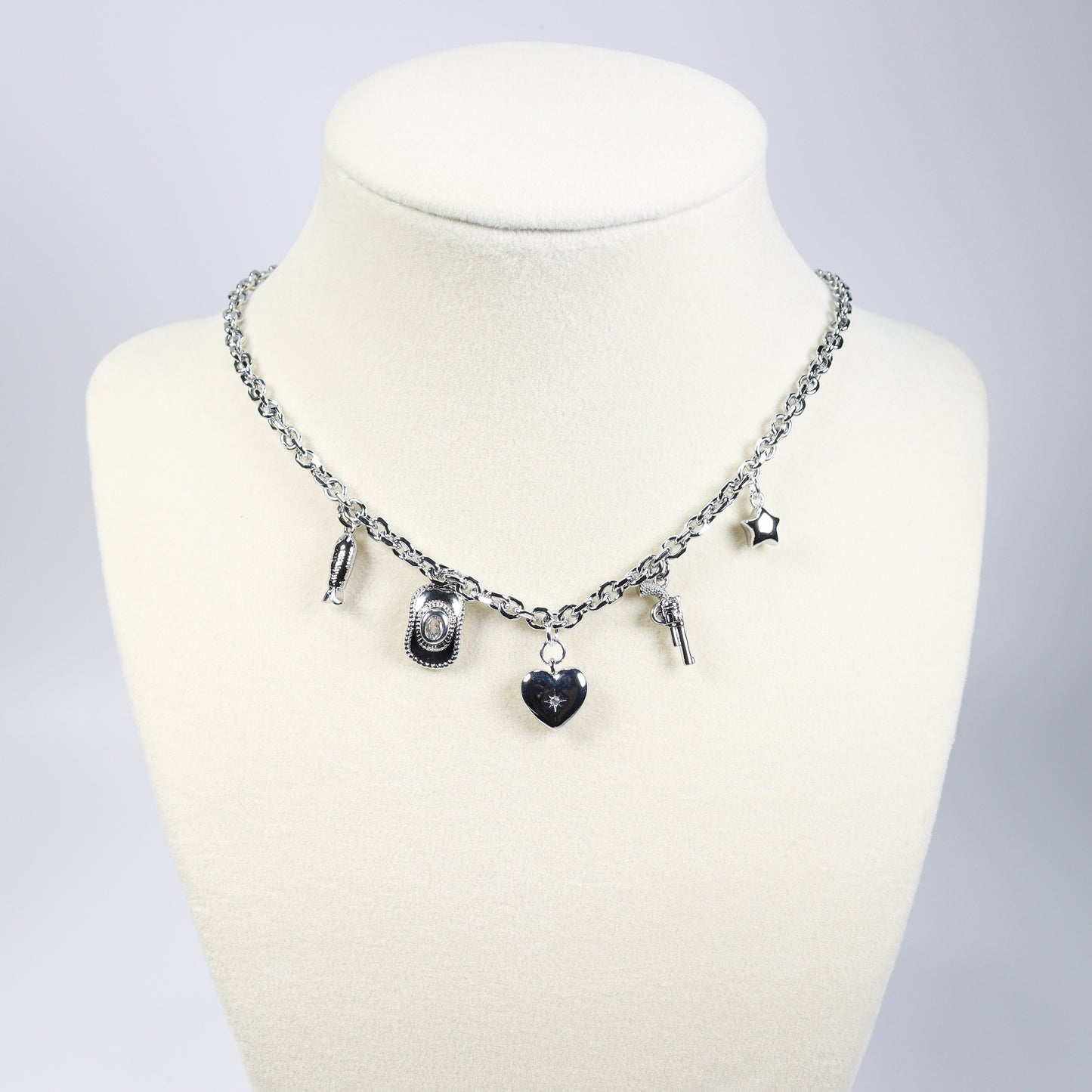Silver Charm Necklace No 7