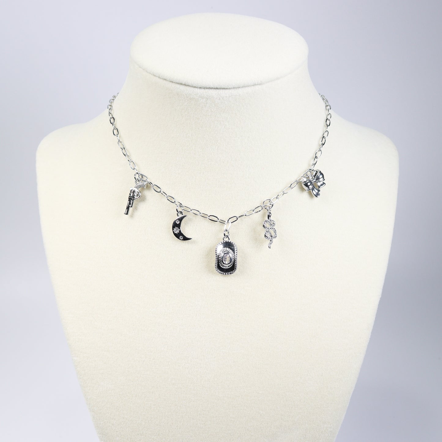 Silver Charm Necklace No 4