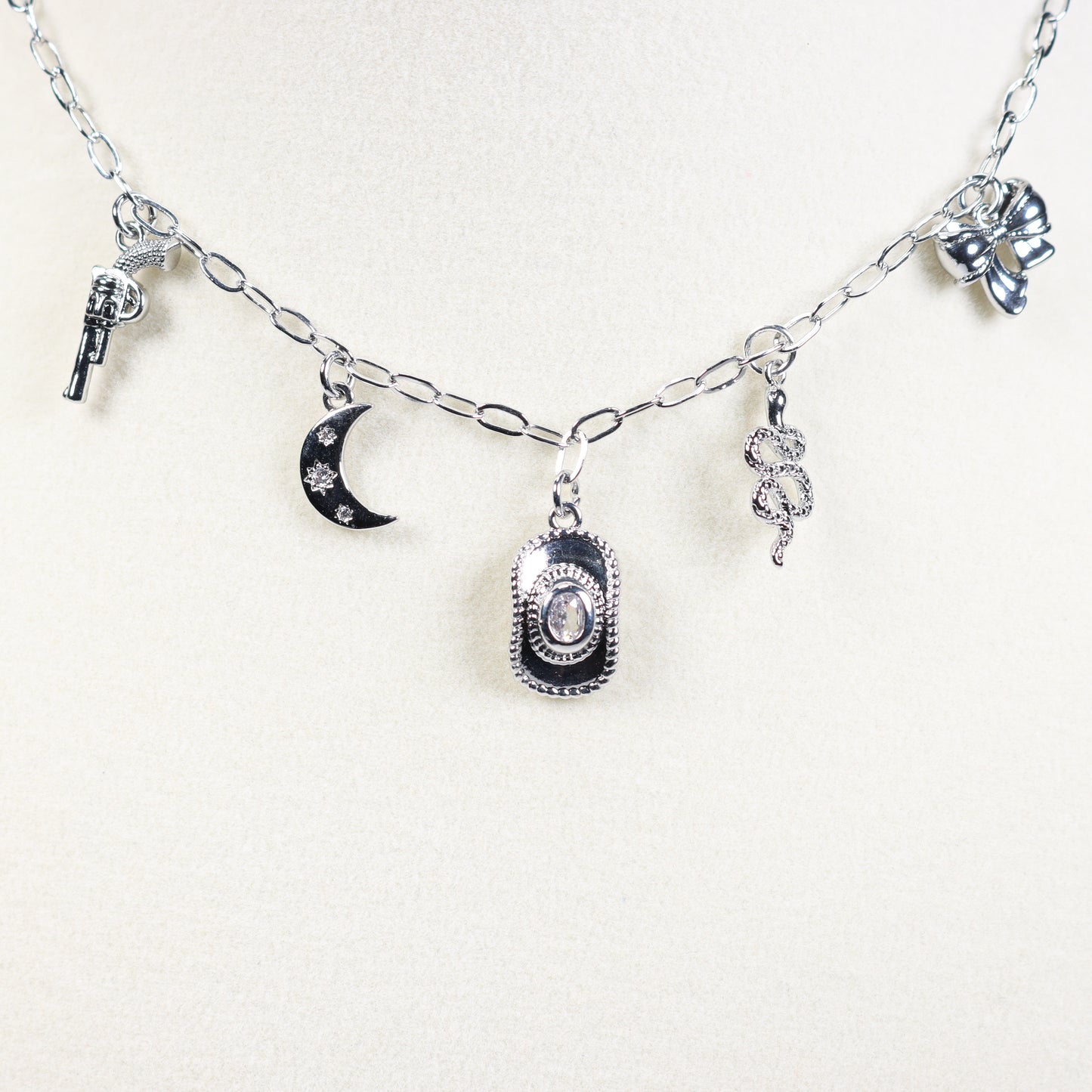 Silver Charm Necklace No 4