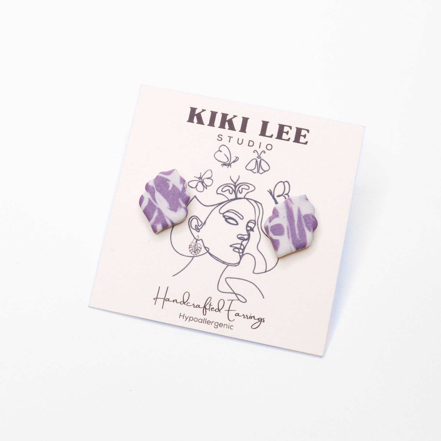 Purple & Pearl Studs *Choose your style*