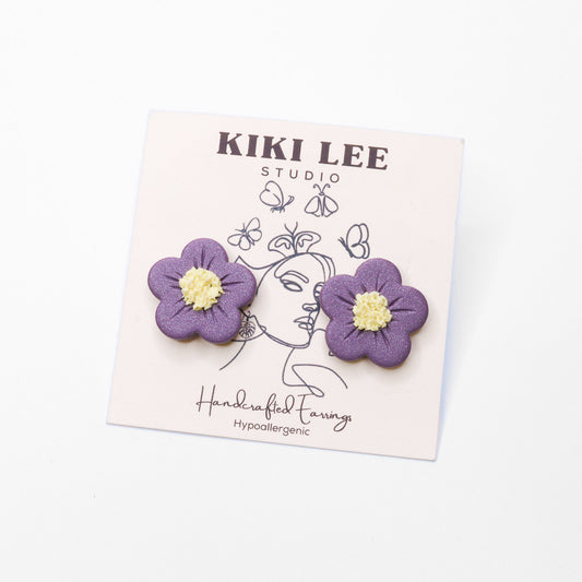 Daisy Studs - Lavender