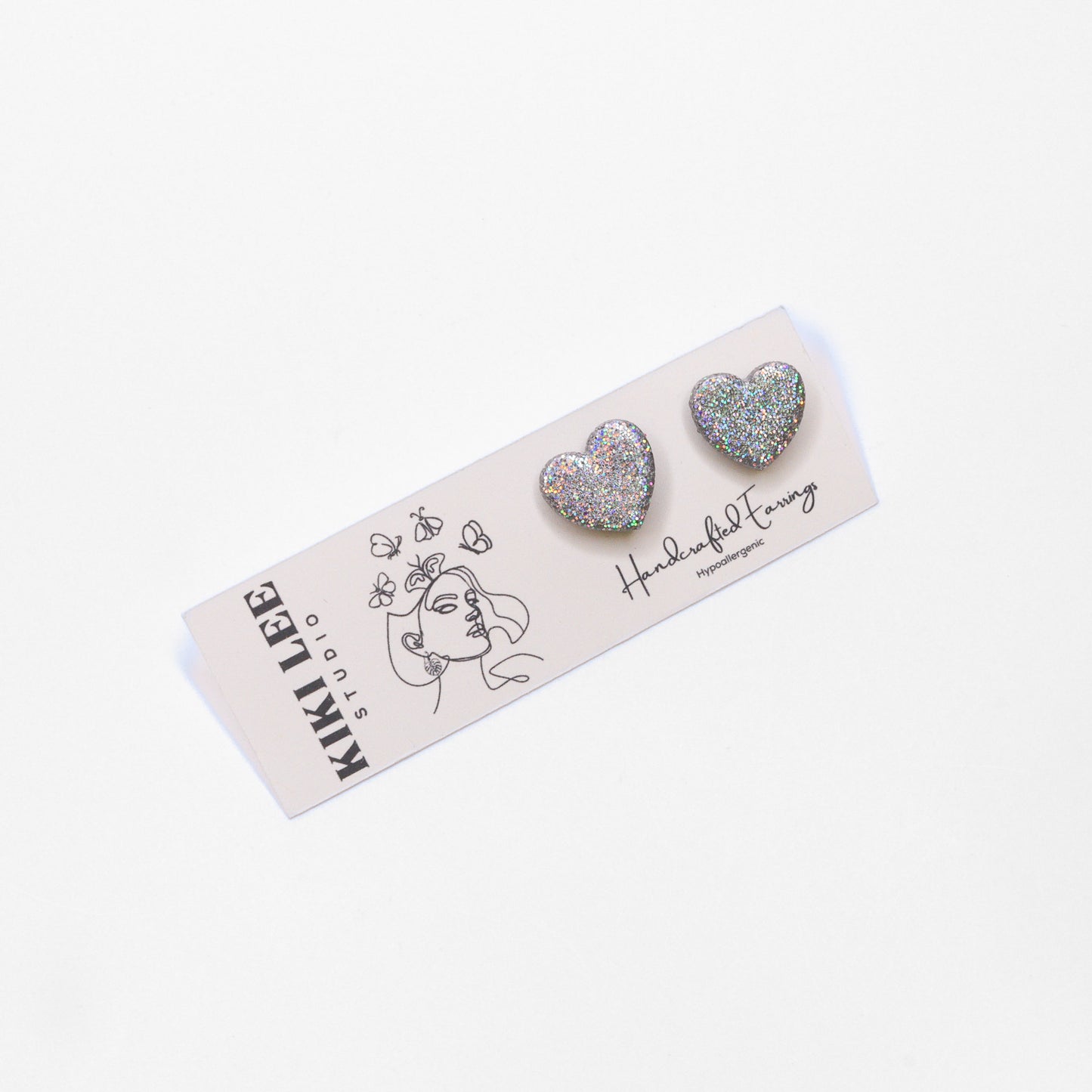 Disco Valentine Studs - Choose your Style & Color