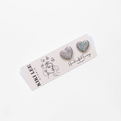 Disco Valentine Studs - Choose your Style & Color