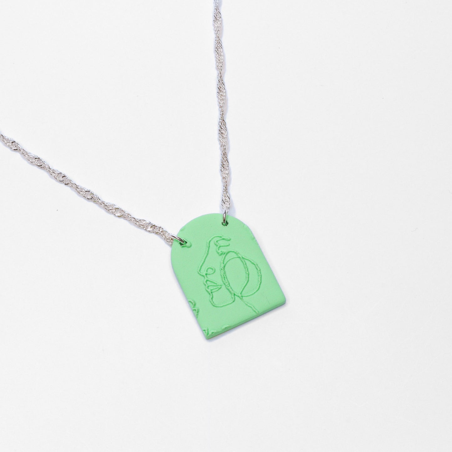 Arla Line Art Necklace *Choose Your Color*