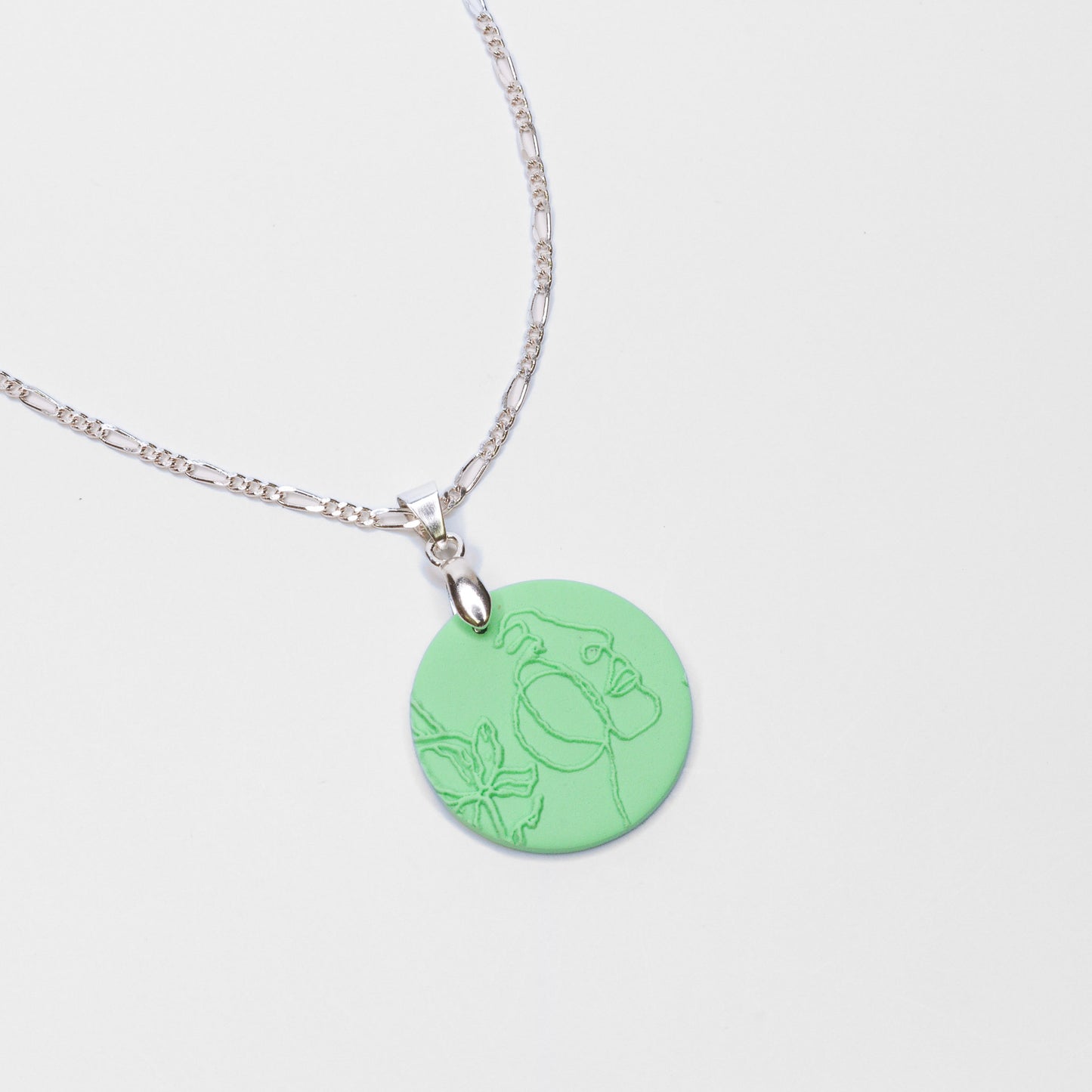 Cadie Line Art Necklace - Sweet Tart