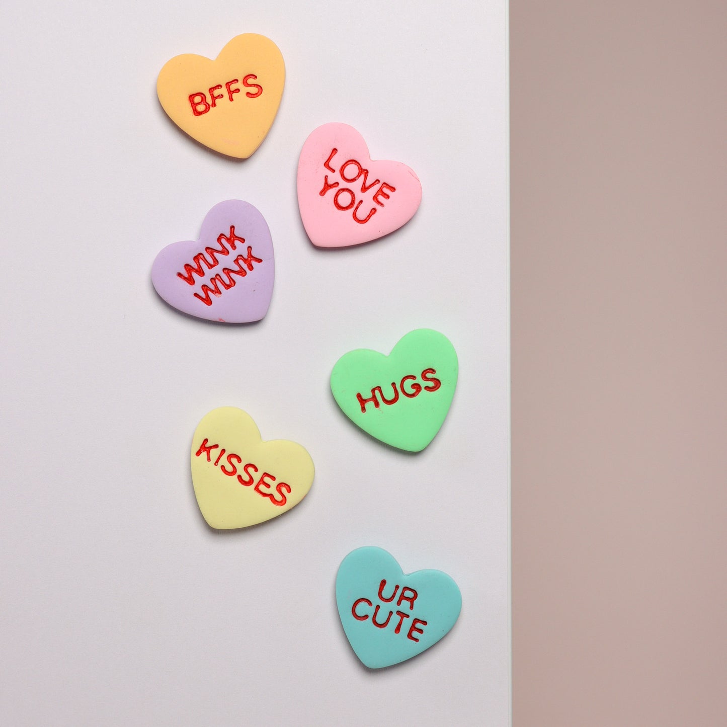 Conversation Hearts Magnet Set