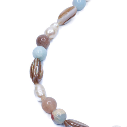 Mixed Gemstone & Pearl Necklace