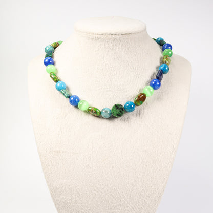 Imperial Jasper & Chrysocolla Necklace