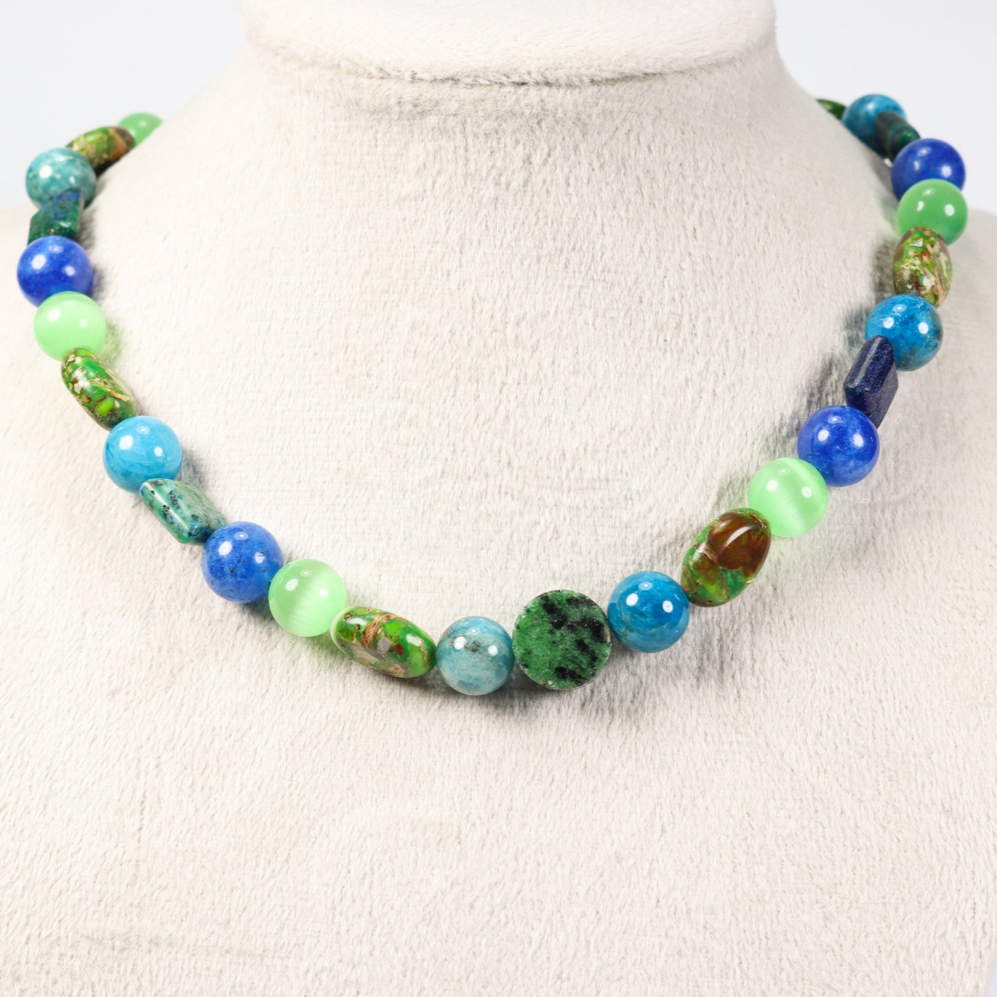 Imperial Jasper & Chrysocolla Necklace