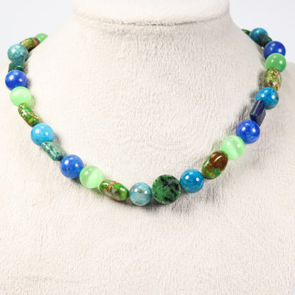 Imperial Jasper & Chrysocolla Necklace