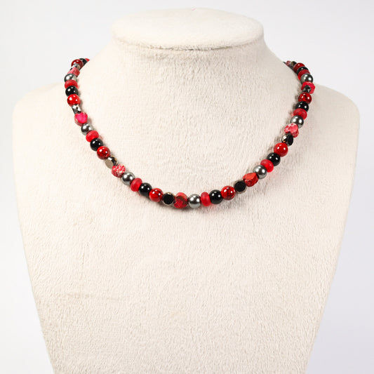Imperial Jasper & Quartz Necklace