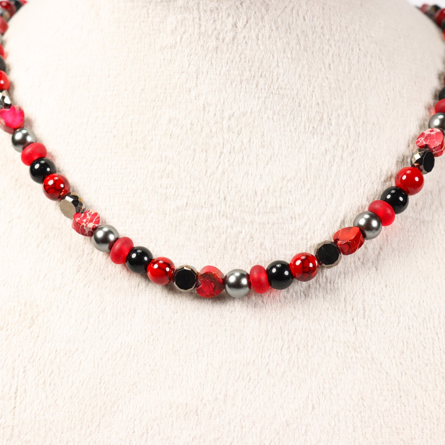 Imperial Jasper & Quartz Necklace