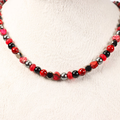 Imperial Jasper & Quartz Necklace