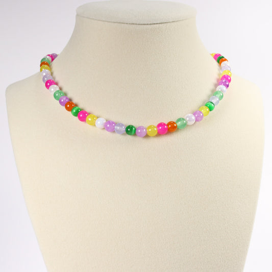 Amethyst & Aventurine Pearl Necklace