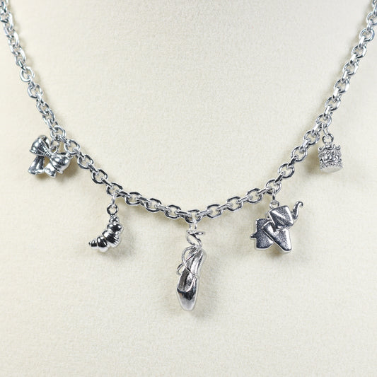 Silver Charm Necklace No 5