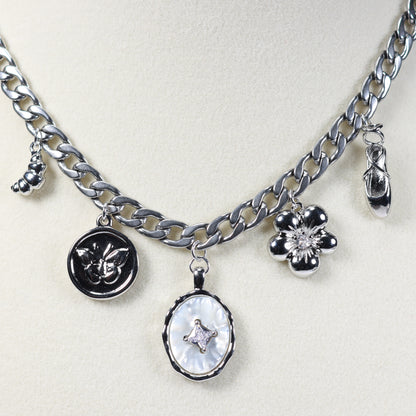 Silver Charm Necklace No 15