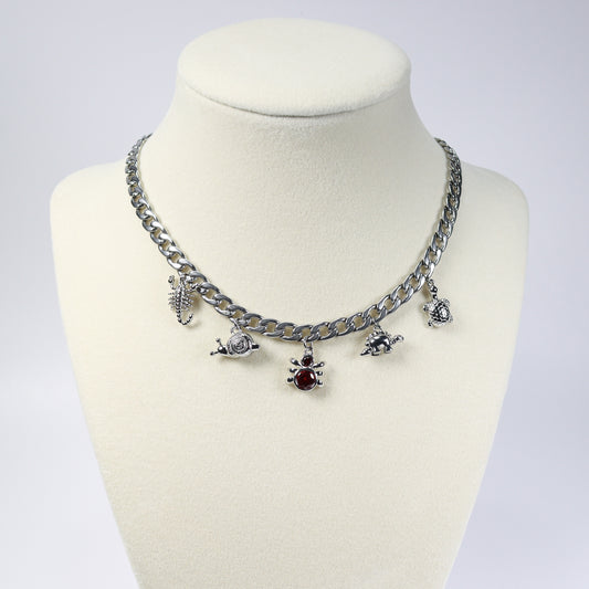 Silver Charm Necklace No 14