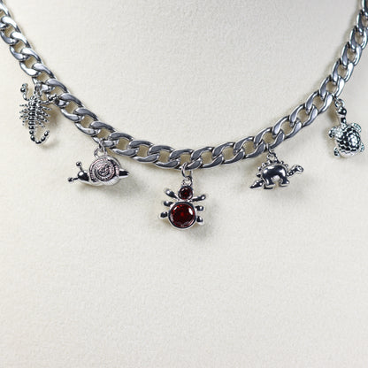 Silver Charm Necklace No 14