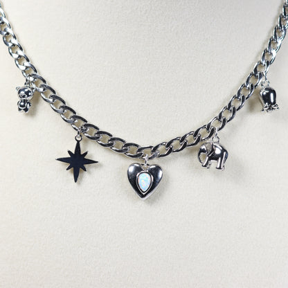 Silver Charm Necklace No 16