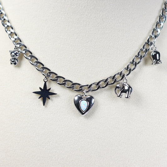 Silver Charm Necklace No 16