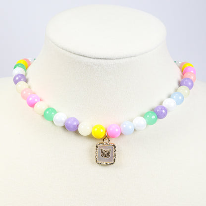 Morganite Beaded Necklace