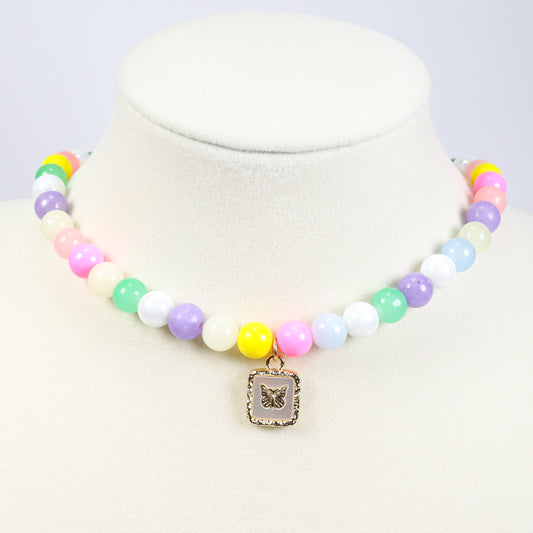 Morganite Beaded Necklace