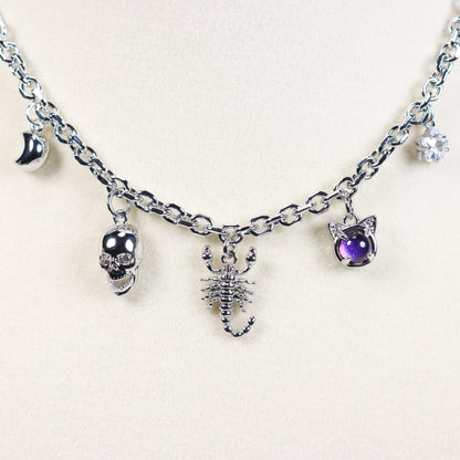 Silver Charm Necklace No 13