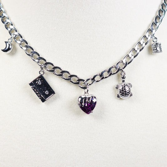 Silver Charm Necklace No 8