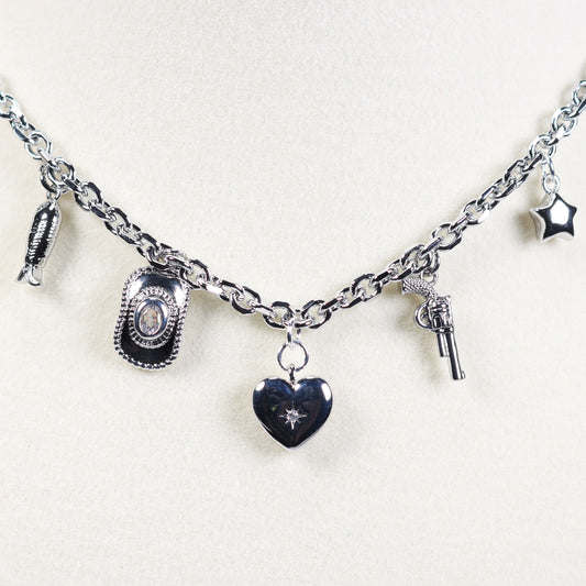 Silver Charm Necklace No 7