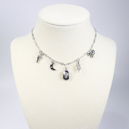 Silver Charm Necklace No 4