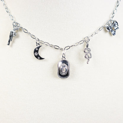 Silver Charm Necklace No 4