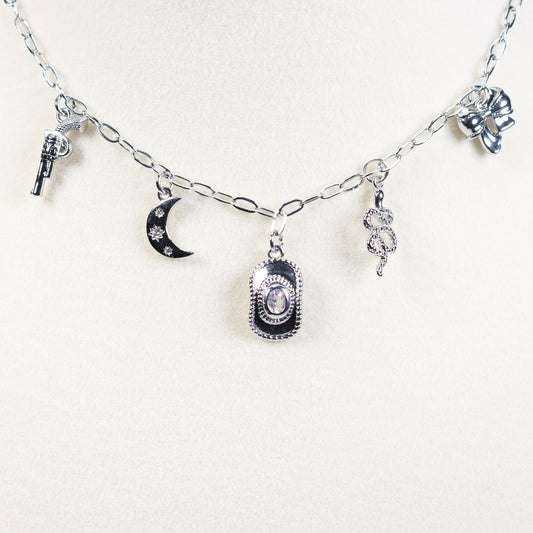 Silver Charm Necklace No 4