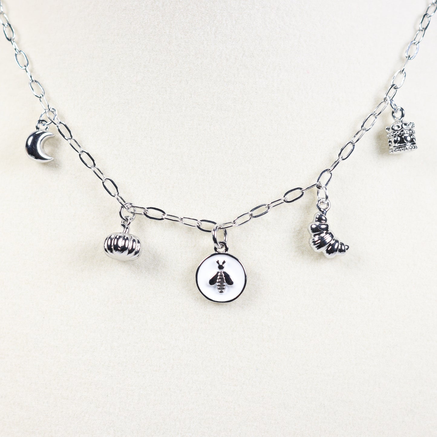 Silver Charm Necklace No 9