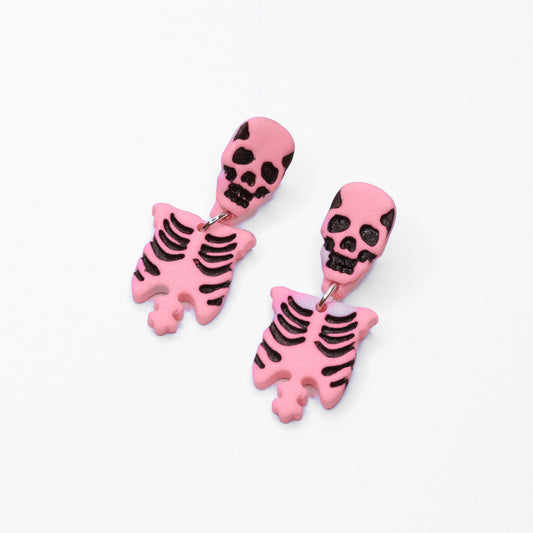 Spooky Scary Skeletons - Pearl Pink