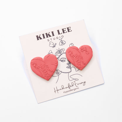 XL Heart Studs - Line Art *Choose your style*