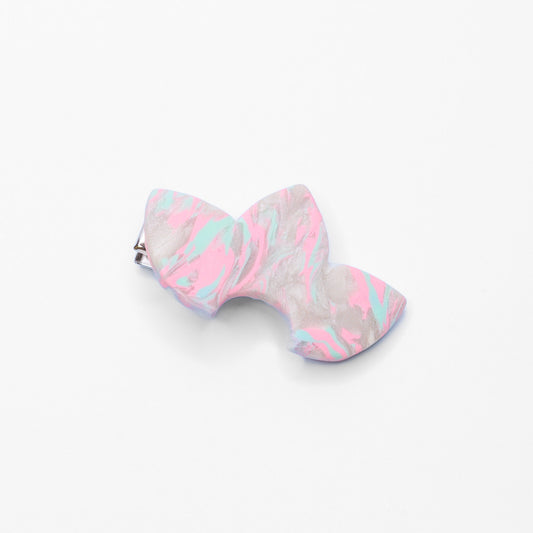 Florence Hair Clip - Pink & Mint Swirl