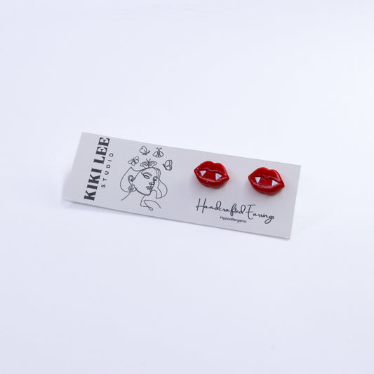 Vampy Pout Studs *Choose Your Color*