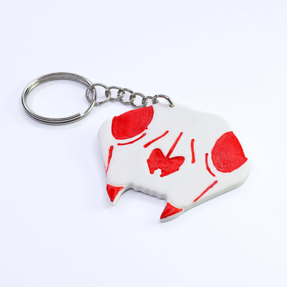 Cat Skull Keychain *Choose Your Color*