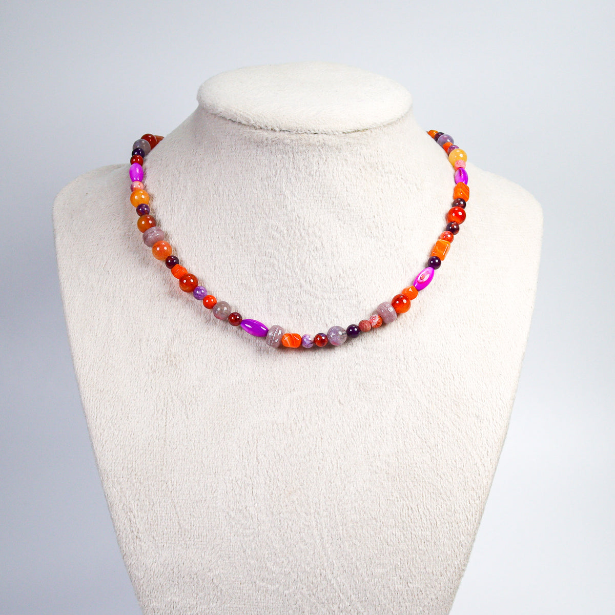 Jade & Agate Beaded Necklace