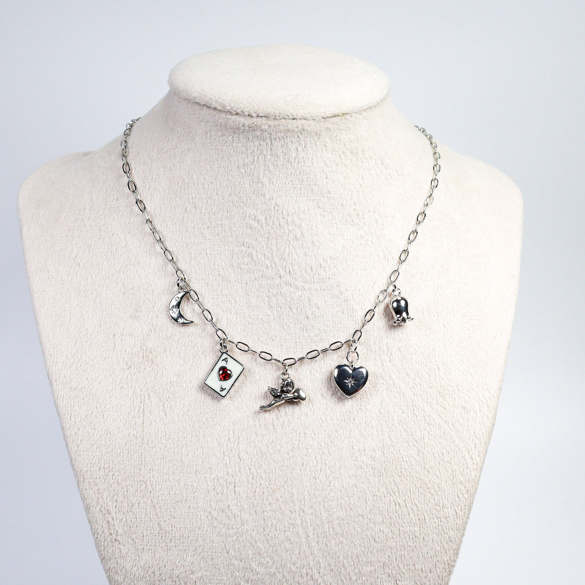 Silver Charm Necklace No 28